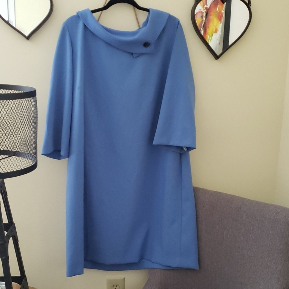 Tahari Sky Blue Dress